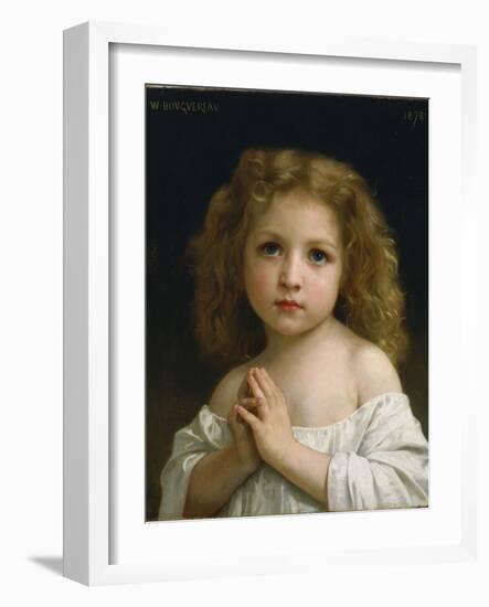 Little Girl, 1878-William-Adolphe Bouguereau-Framed Giclee Print