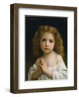 Little Girl, 1878-William-Adolphe Bouguereau-Framed Giclee Print