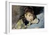 Little Girl, 1890-1895-Ignacio Pinazo camarlench-Framed Giclee Print