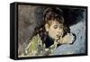 Little Girl, 1890-1895-Ignacio Pinazo camarlench-Framed Stretched Canvas