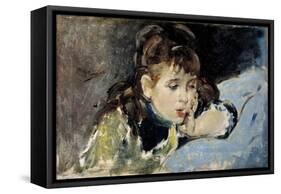 Little Girl, 1890-1895-Ignacio Pinazo camarlench-Framed Stretched Canvas