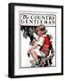 "Little Girl and Grapes," Country Gentleman Cover, September 20, 1924-Sarah Stilwell Weber-Framed Giclee Print