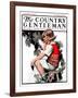 "Little Girl and Grapes," Country Gentleman Cover, September 20, 1924-Sarah Stilwell Weber-Framed Giclee Print