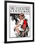 "Little Girl and Grapes," Country Gentleman Cover, September 20, 1924-Sarah Stilwell Weber-Framed Giclee Print