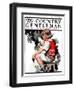 "Little Girl and Grapes," Country Gentleman Cover, September 20, 1924-Sarah Stilwell Weber-Framed Giclee Print