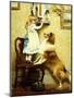 Little Girl and Her Sheltie, 1892-Charles Burton Barber-Mounted Giclee Print