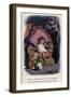 Little Girl Asleep, Dreaming of Her Soldier Father-null-Framed Art Print