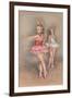 Little Girl Ballerinas-null-Framed Art Print