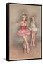 Little Girl Ballerinas-null-Framed Stretched Canvas