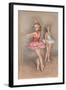 Little Girl Ballerinas-null-Framed Art Print