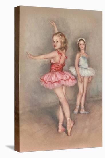 Little Girl Ballerinas-null-Stretched Canvas