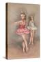 Little Girl Ballerinas-null-Stretched Canvas