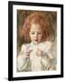 Little Girl Counting, 2000 (Watercolour)-Anthea Durose-Framed Giclee Print