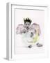 Little Girl Dressed as Cupid Holding a Drawn Bow-Nora Hernandez-Framed Giclee Print