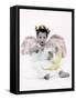 Little Girl Dressed as Cupid Holding a Drawn Bow-Nora Hernandez-Framed Stretched Canvas