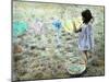 Little Girl Hanging Laundry-Nora Hernandez-Mounted Giclee Print