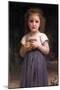 Little Girl Holding Apples in Her Hands-William Adolphe Bouguereau-Mounted Art Print