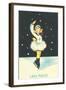 Little Girl Ice Skater in Lake Placid, New York-null-Framed Art Print