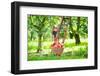 Little Girl in an Apple Garden-FamVeld-Framed Photographic Print