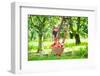 Little Girl in an Apple Garden-FamVeld-Framed Photographic Print