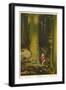 Little Girl in Big Forest-Hugo Grimm-Framed Art Print