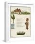 Little Girl in Front of Her House-Kate Greenaway-Framed Art Print