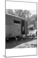 Little Girl in Hous Trailer-Dorothea Lange-Mounted Art Print