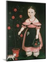 Little Girl in Lavender-John Bradley-Mounted Giclee Print