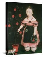 Little Girl in Lavender-John Bradley-Stretched Canvas