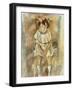 Little Girl in Pink, 1926-Jules Pascin-Framed Giclee Print