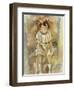 Little Girl in Pink, 1926-Jules Pascin-Framed Giclee Print