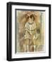 Little Girl in Pink, 1926-Jules Pascin-Framed Giclee Print