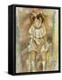 Little Girl in Pink, 1926-Jules Pascin-Framed Stretched Canvas