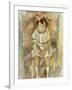 Little Girl in Pink, 1926-Jules Pascin-Framed Giclee Print