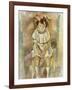 Little Girl in Pink, 1926-Jules Pascin-Framed Giclee Print