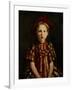 Little Girl in Red Stripes, 1910-Robert Henri-Framed Giclee Print