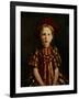 Little Girl in Red Stripes, 1910-Robert Henri-Framed Giclee Print