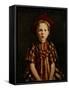Little Girl in Red Stripes, 1910-Robert Henri-Framed Stretched Canvas