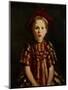 Little Girl in Red Stripes, 1910-Robert Henri-Mounted Giclee Print