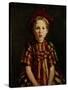 Little Girl in Red Stripes, 1910-Robert Henri-Stretched Canvas