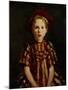 Little Girl in Red Stripes, 1910-Robert Henri-Mounted Giclee Print