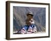 Little Girl in Traditional Dress, Colca Canyon, Peru, South America-Jane Sweeney-Framed Premium Photographic Print