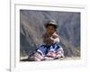 Little Girl in Traditional Dress, Colca Canyon, Peru, South America-Jane Sweeney-Framed Photographic Print