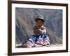 Little Girl in Traditional Dress, Colca Canyon, Peru, South America-Jane Sweeney-Framed Photographic Print