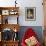 Little Girl in Yellow Dress with Basket of Fruit-null-Framed Photographic Print displayed on a wall