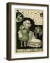 Little Girl Looking after a Sick Baby-A Bauerle-Framed Art Print