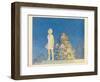 Little Girl Looking at Stars-null-Framed Art Print