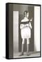 Little Girl Mannequin with Book-Found Image Press-Framed Stretched Canvas