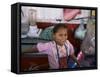 Little Girl, Milagro, Shows off Her Dimples, on Border with Honduras, Nicaragua, Central America-Aaron McCoy-Framed Stretched Canvas