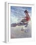 Little Girl on the Beach-Patti Mollica-Framed Giclee Print